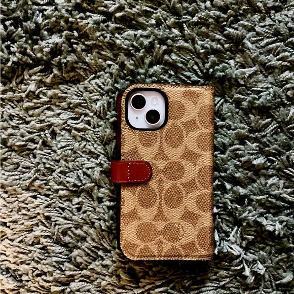 Genuine leather Coach iPhone case for 15/14/13 - Picture 3 of 4